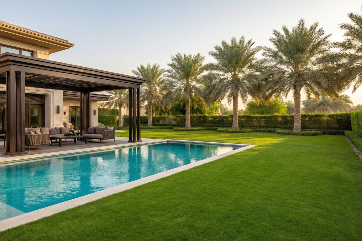 Private Villa 01, Swimming Pool + Pergola + Outdoor Construction